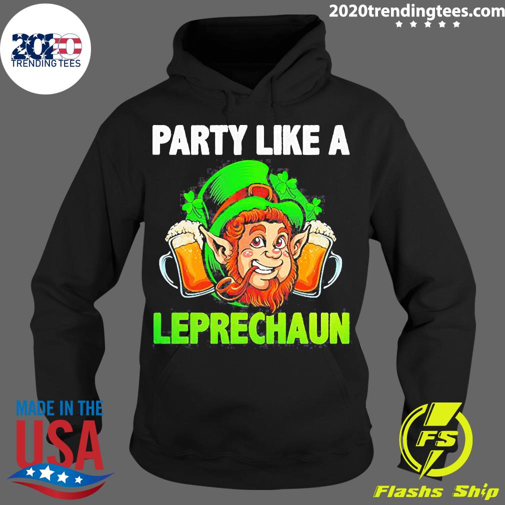 Party Like A Leprechaun St Patrick's Day - Adult & Kids T-Shirts, Sweatshirts & Hoodies apparel design preview 2
