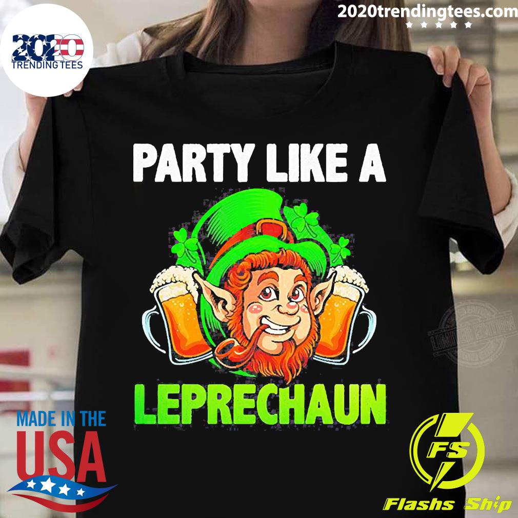 Party Like A Leprechaun St Patrick's Day - Adult & Kids T-Shirts, Sweatshirts & Hoodies apparel design preview 1