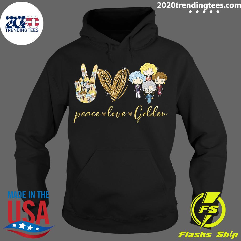 Peace Love Golden Printed Apparels - Adult & Kids T-Shirts, Sweatshirts & Hoodies apparel design preview 2