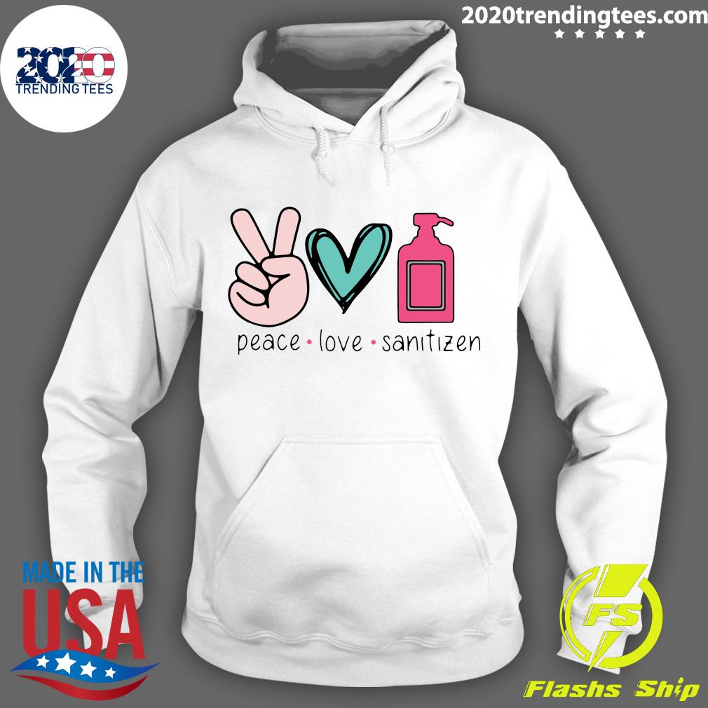 Peace Love Sanitizen - Adult & Kids T-Shirts, Sweatshirts & Hoodies apparel design preview 2