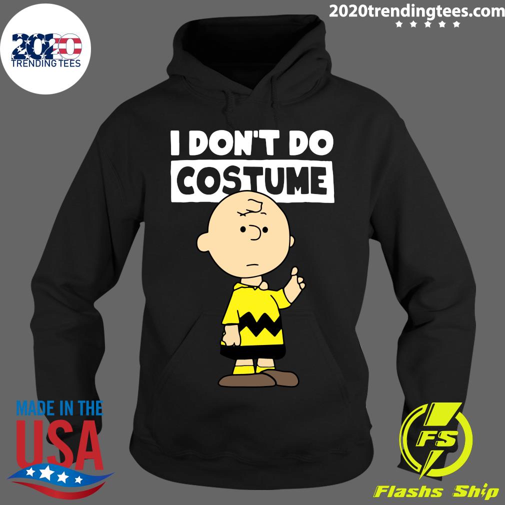 Peanuts Charlie Brown I Don't Do Costume Halloween - Adult & Kids T-Shirts, Sweatshirts & Hoodies apparel design preview 2