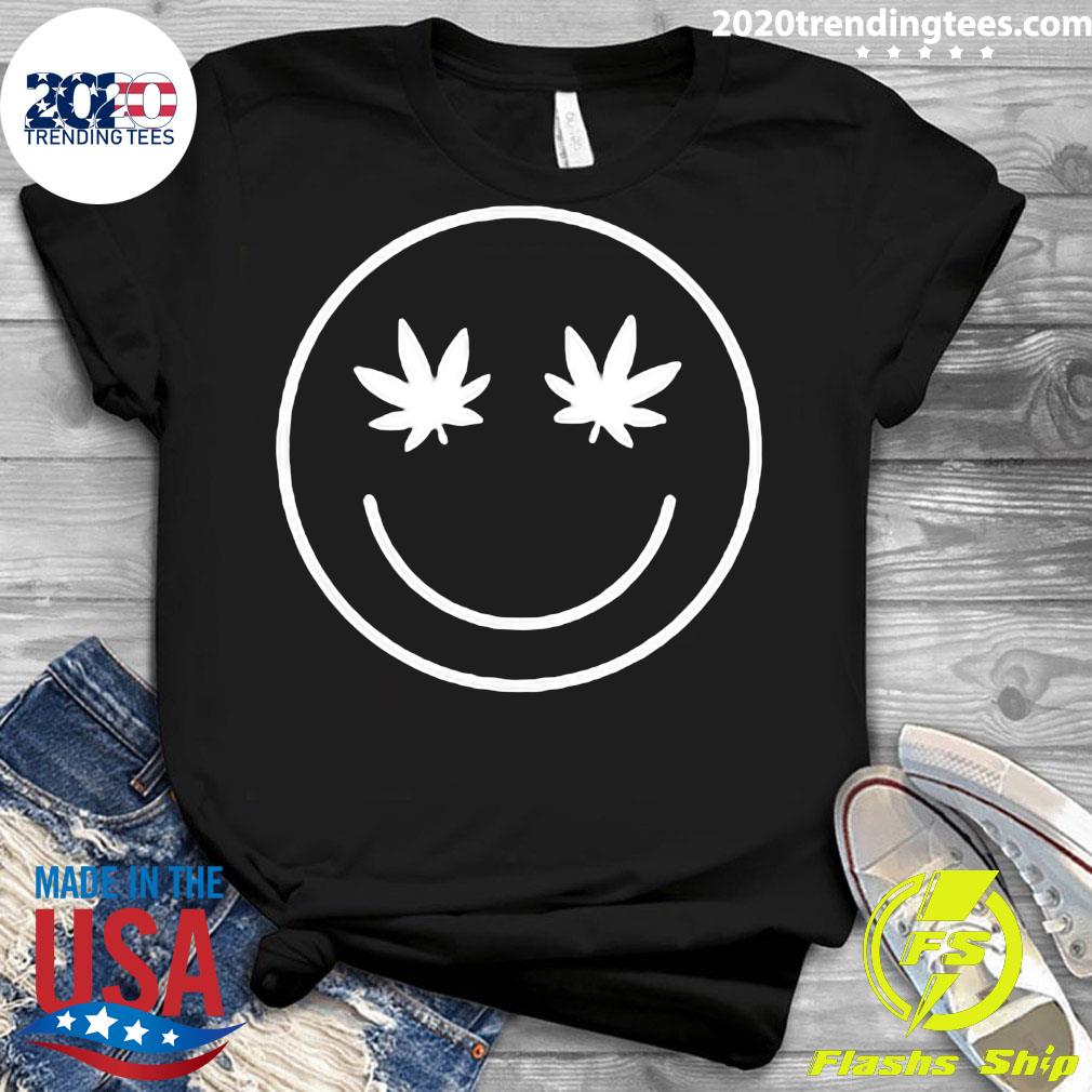 Pineapple Express Marijuana Leaf Weed Cannabis Face - Adult & Kids T-Shirts, Sweatshirts & Hoodies apparel design preview 3