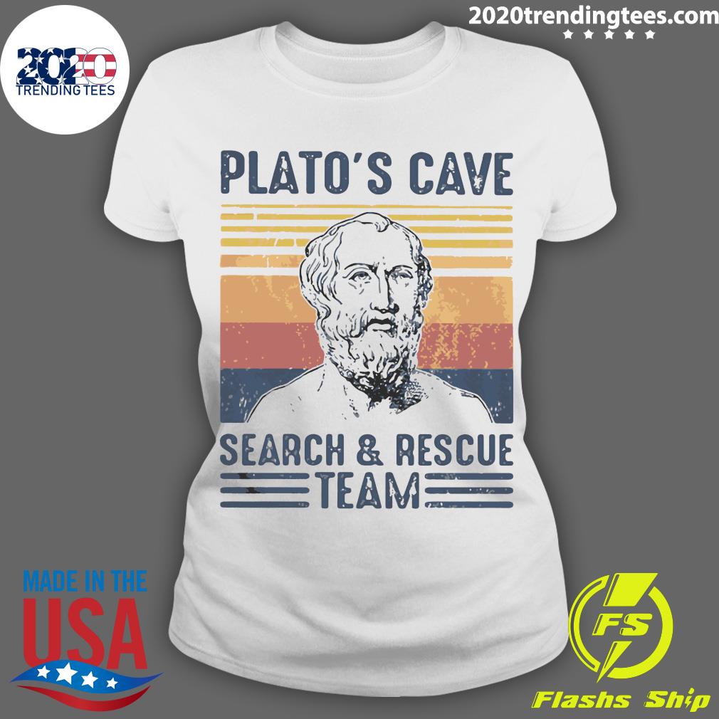 Plato's Cave Search And Rescue Team Vintage Retro - Adult & Kids T-Shirts, Sweatshirts & Hoodies apparel design preview 3