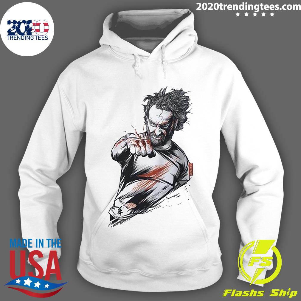 Playera Hombre Rick Grimes Fury - Adult & Kids T-Shirts, Sweatshirts & Hoodies apparel design preview 2