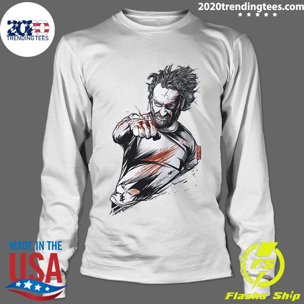 Playera Hombre Rick Grimes Fury - Adult & Kids T-Shirts, Sweatshirts & Hoodies apparel design preview 4