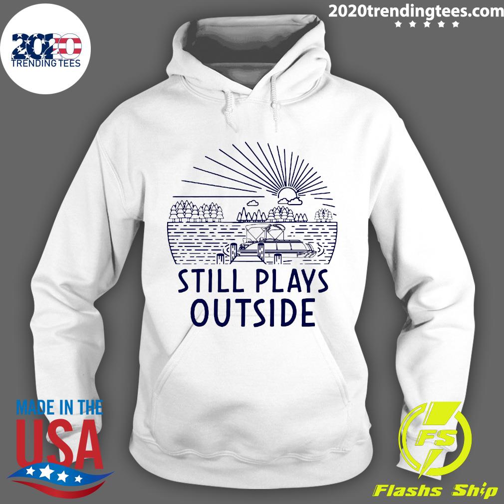 Pontoon Still Plays Outside - Adult & Kids T-Shirts, Sweatshirts & Hoodies apparel design preview 2