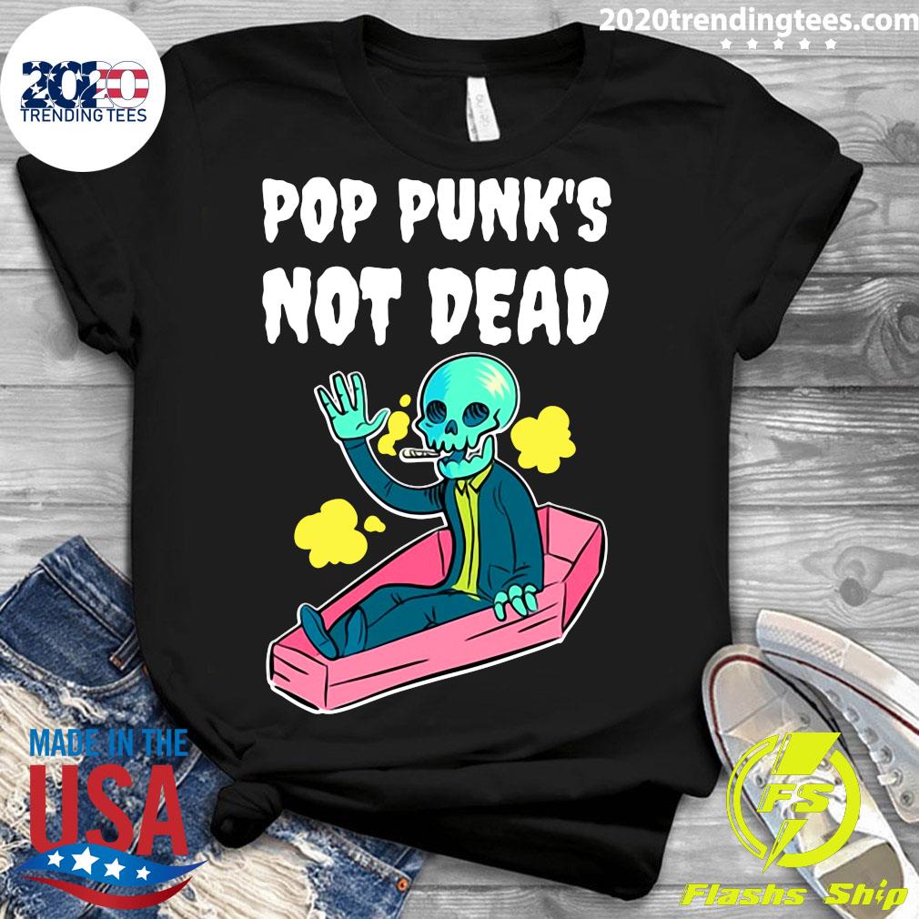 Pop Punk's Not Dead Coffin - Adult & Kids T-Shirts, Sweatshirts & Hoodies apparel design preview 3