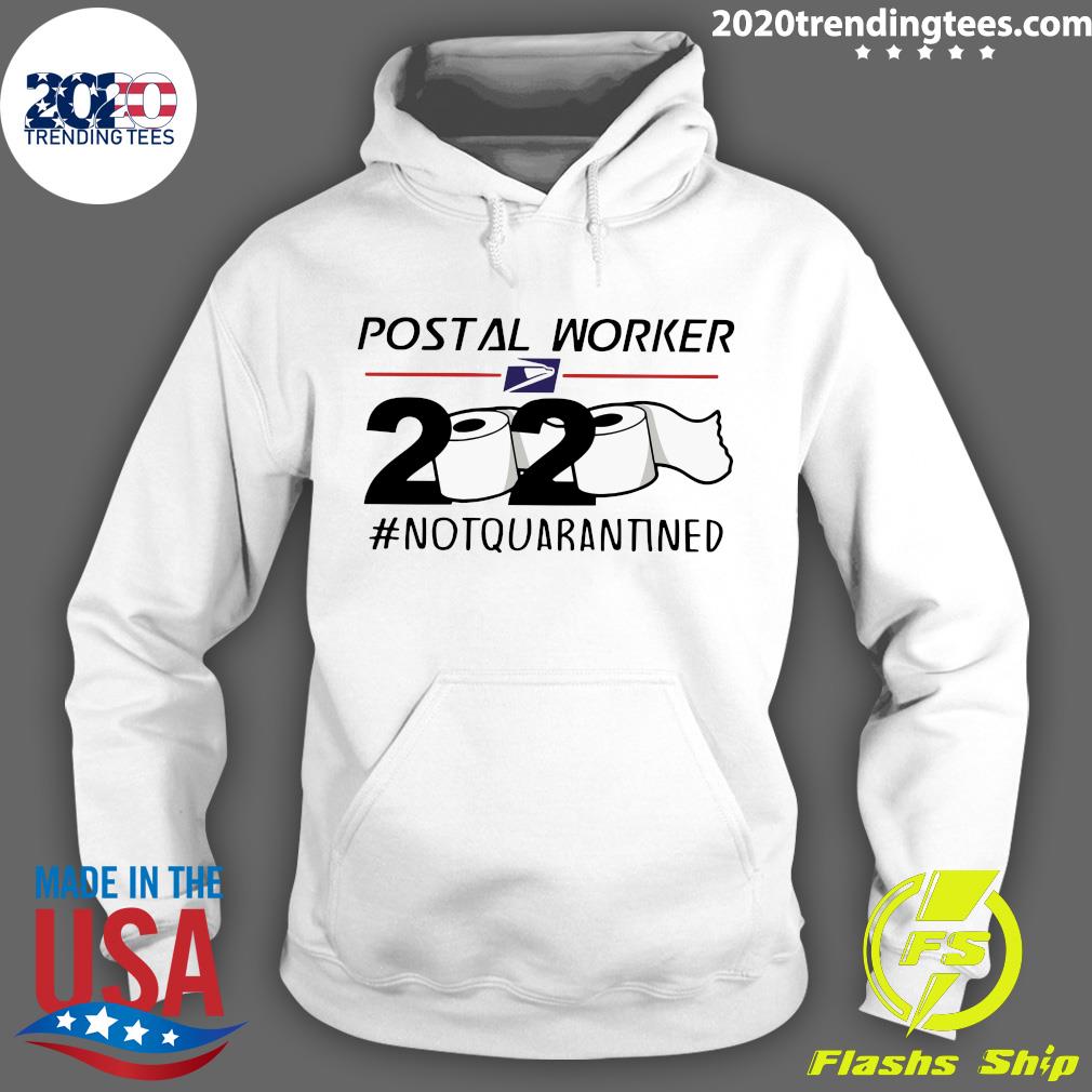 Postal Worker 2020 Not Quarantined - Adult & Kids T-Shirts, Sweatshirts & Hoodies apparel design preview 2