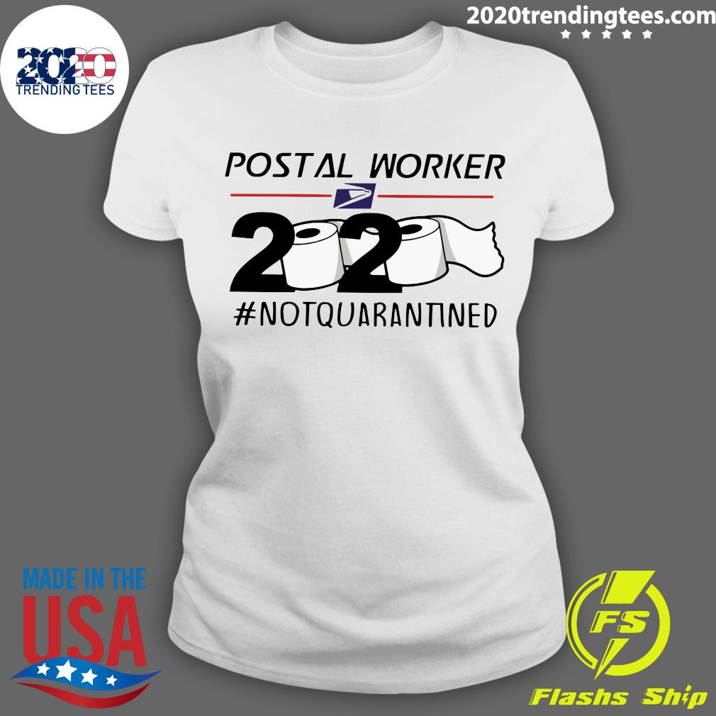 Postal Worker 2020 Not Quarantined - Adult & Kids T-Shirts, Sweatshirts & Hoodies apparel design preview 3