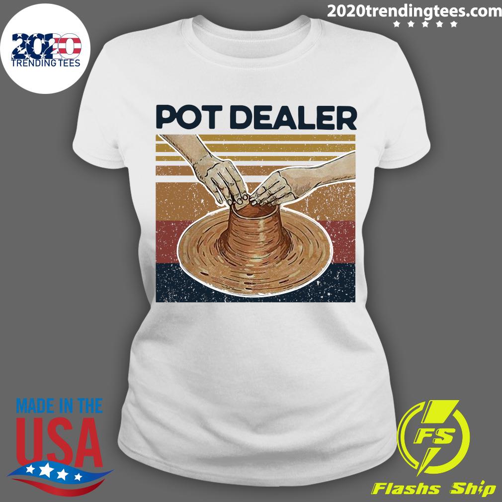 Pot Dealer Pottery Vintage Retro - Adult & Kids T-Shirts, Sweatshirts & Hoodies apparel design preview 3