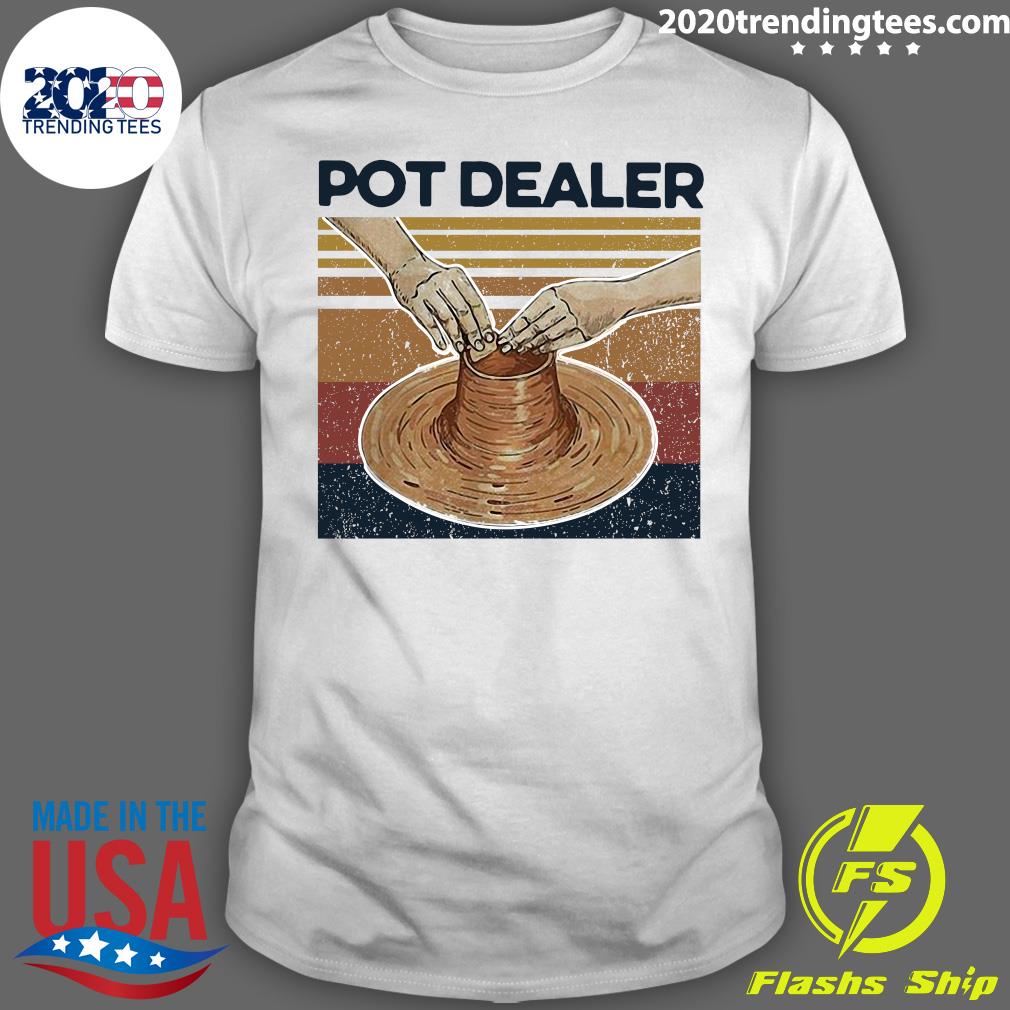 Pot Dealer Pottery Vintage Retro - Adult & Kids T-Shirts, Sweatshirts & Hoodies apparel design preview 1