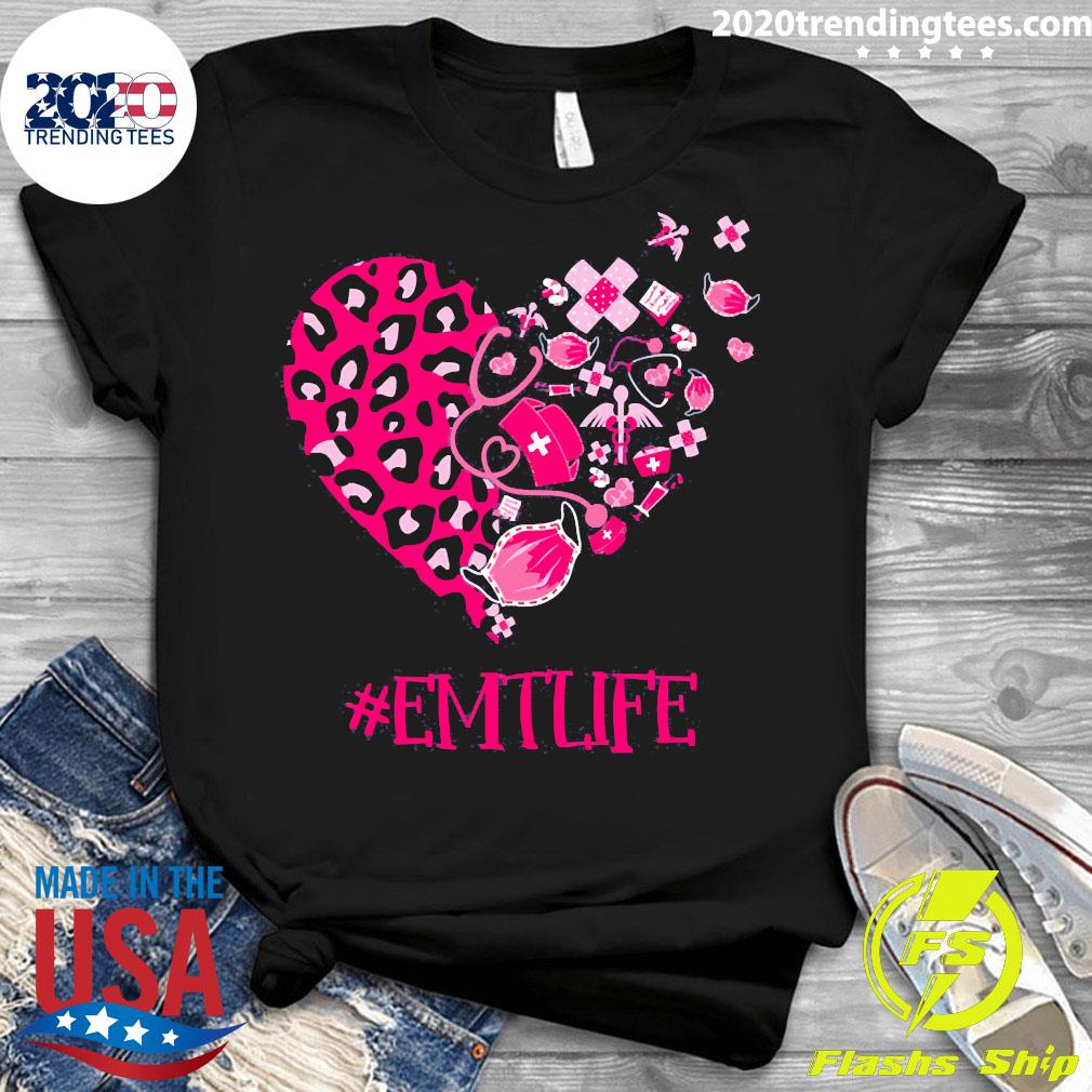 Premium nurse Valentine Mask EMT Life - Adult & Kids T-Shirts, Sweatshirts & Hoodies apparel design preview 3