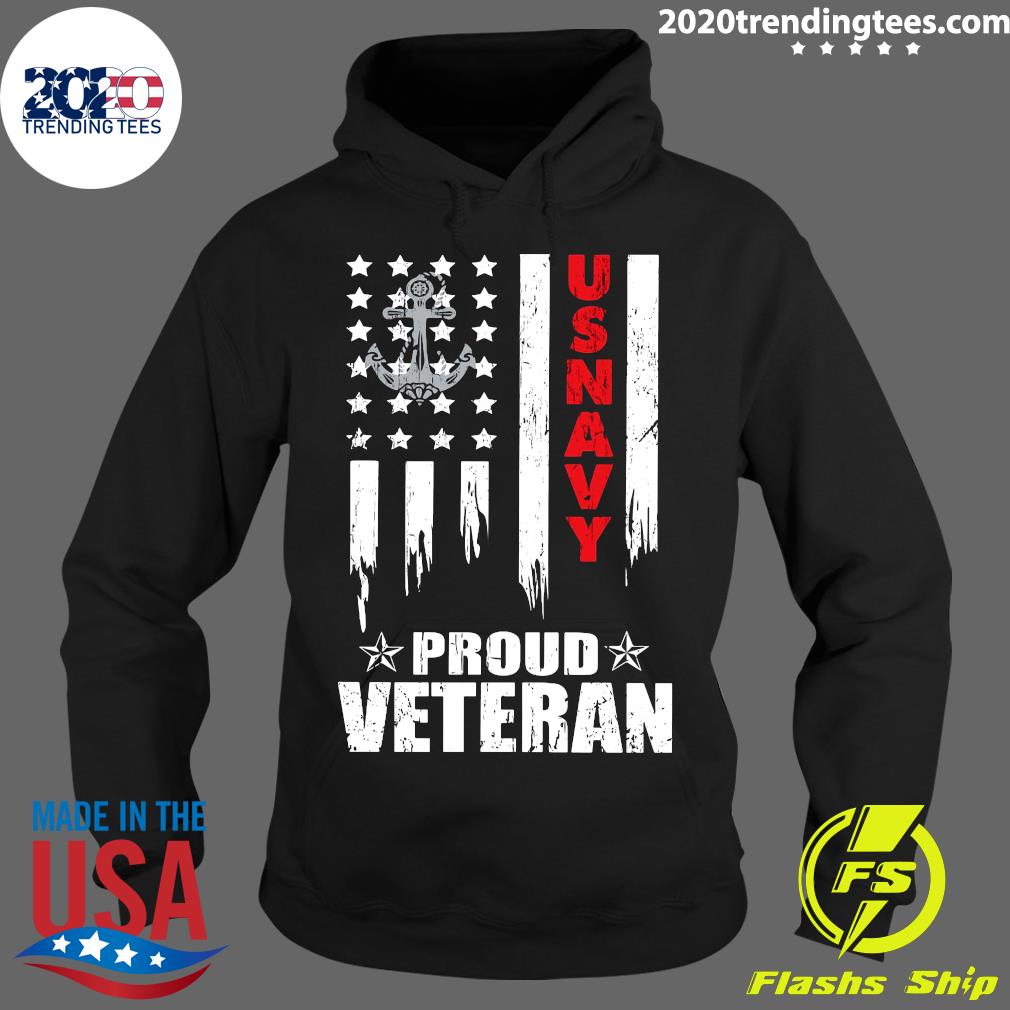 Proud Veteran Us Navy Patriotic - Adult & Kids T-Shirts, Sweatshirts & Hoodies apparel design preview 2