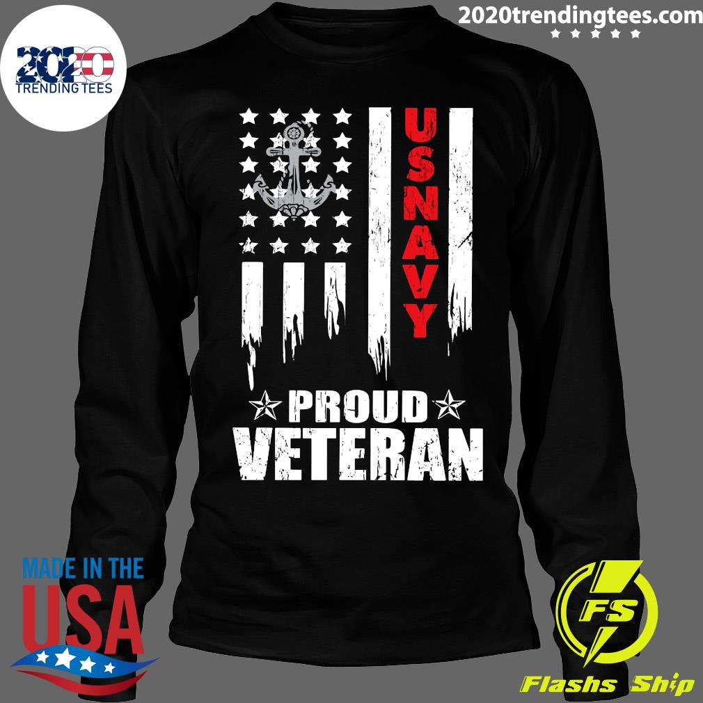 Proud Veteran Us Navy Patriotic - Adult & Kids T-Shirts, Sweatshirts & Hoodies apparel design preview 4