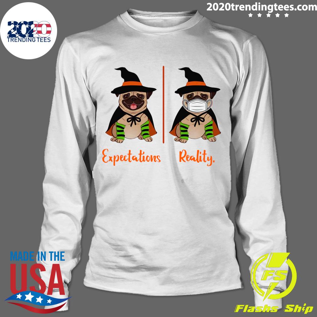 Pug Dog Witch Expectations Reality Halloween - Adult & Kids T-Shirts, Sweatshirts & Hoodies apparel design preview 4