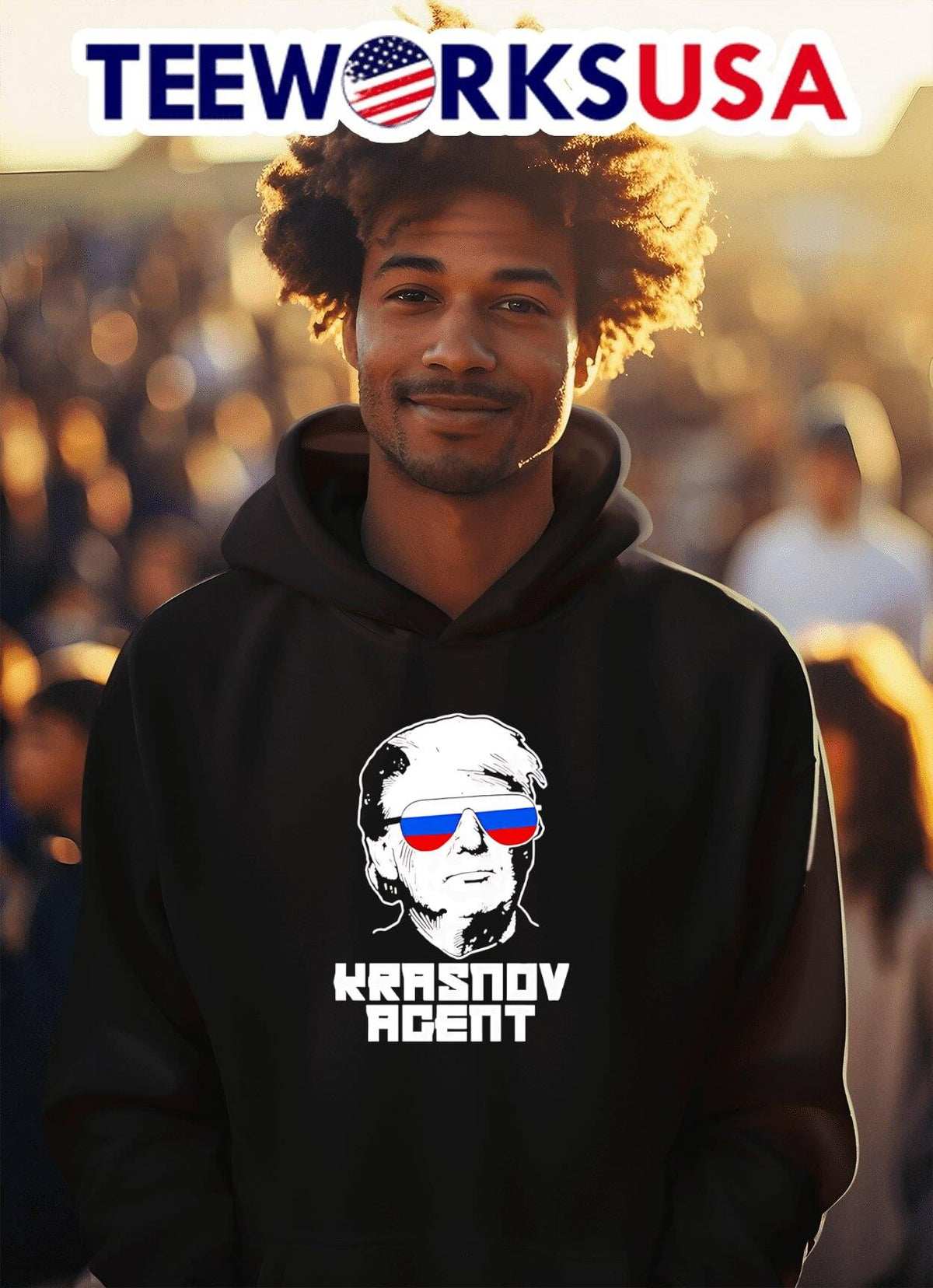 Agent Krasnov Donald Trump - Adult & Kids T-Shirts, Sweatshirts & Hoodies apparel design preview 2
