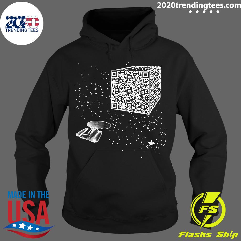 QR Code Cube We Are The Borg - Adult & Kids T-Shirts, Sweatshirts & Hoodies apparel design preview 2