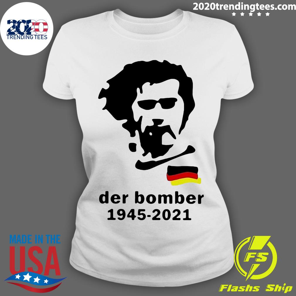 R.i.p Gerd Muller Der Bomber 1945-2021 - Adult & Kids T-Shirts, Sweatshirts & Hoodies apparel design preview 3