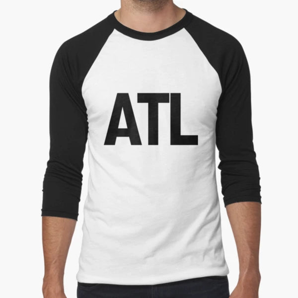 Atl Atlanta Black Ink T-Shirt - Trendy Graphic for Adults - T-Shirt, Sweatshirt, Hoodie