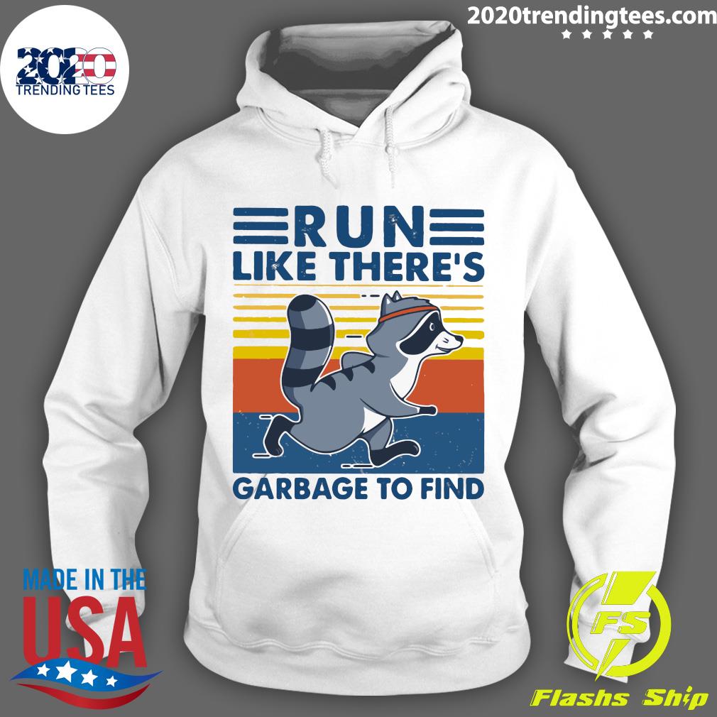 Raccoon Run Like There's Garbage To Find Vintage - Adult & Kids T-Shirts, Sweatshirts & Hoodies apparel design preview 2