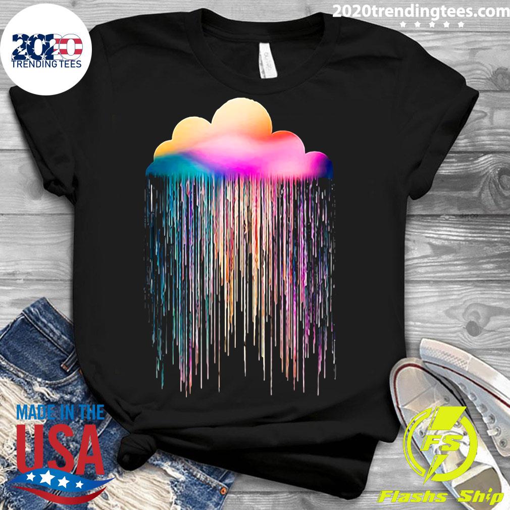 Rainbow Rain - Adult & Kids T-Shirts, Sweatshirts & Hoodies apparel design preview 3