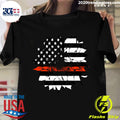 Red Line Flag Sunflower - Adult & Kids T-Shirts, Sweatshirts & Hoodies apparel design preview 1