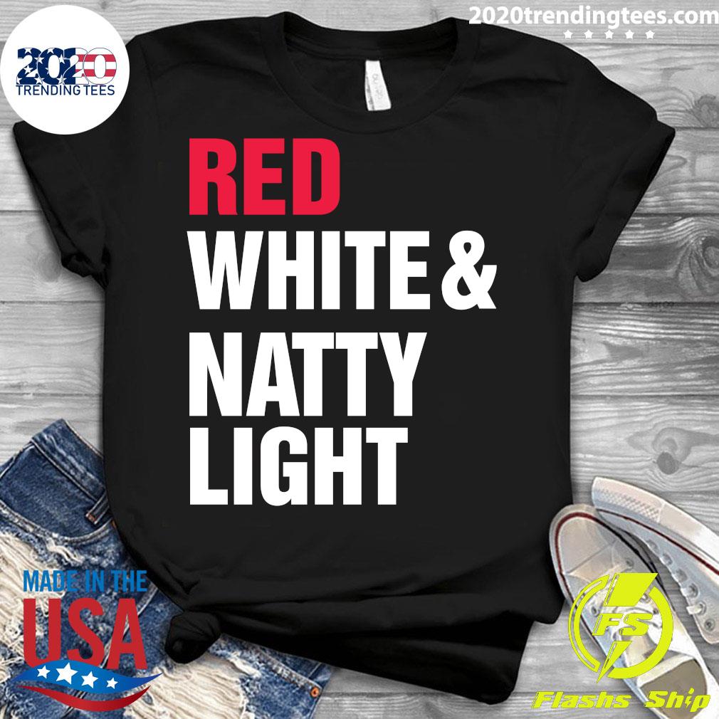 Red White And Natty Light - Adult & Kids T-Shirts, Sweatshirts & Hoodies apparel design preview 3