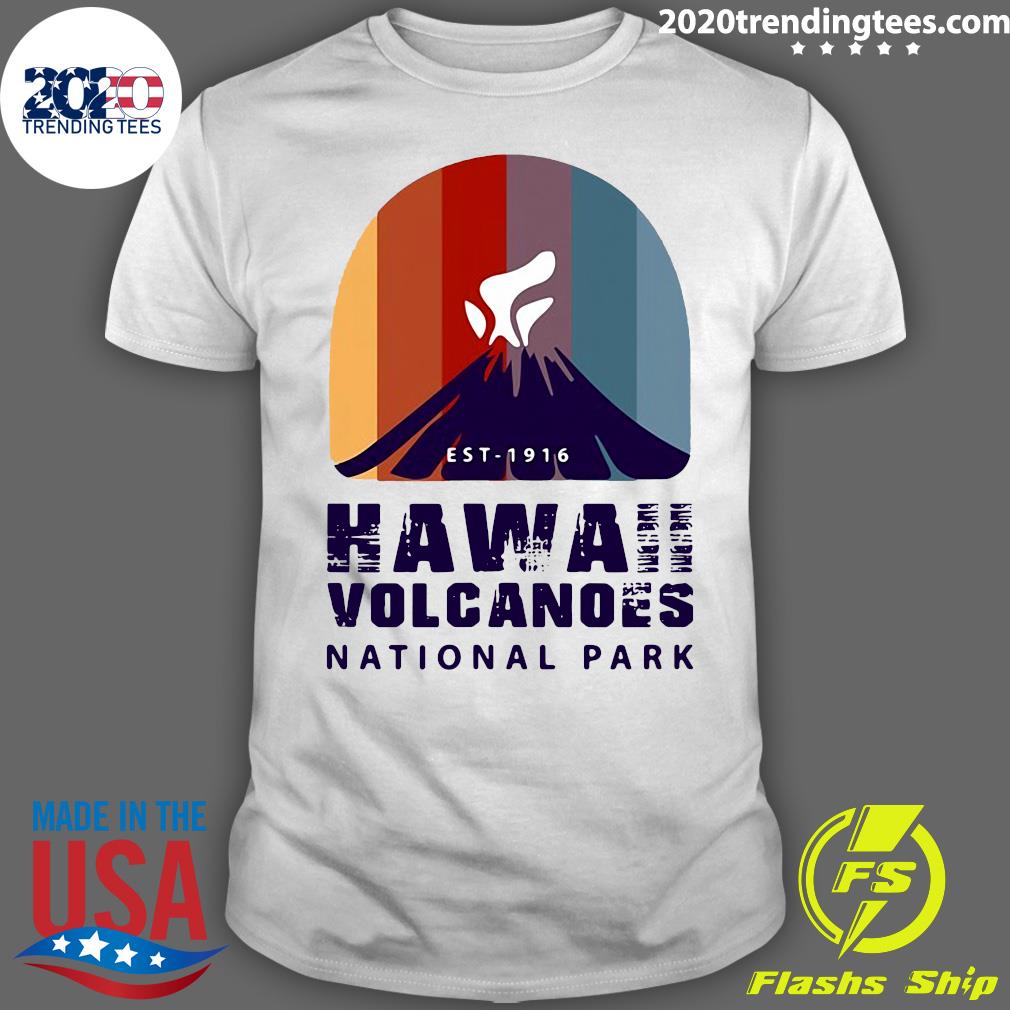 Retro Hawaii Volcanoes National Park - Adult & Kids T-Shirts, Sweatshirts & Hoodies apparel design preview 1