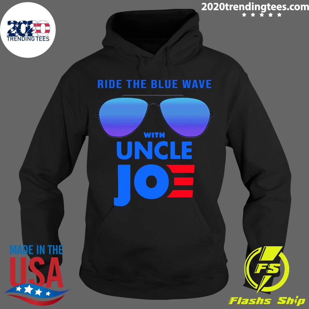Ride the Blue Wave with Uncle Joe Biden - Adult & Kids T-Shirts, Sweatshirts & Hoodies apparel design preview 2