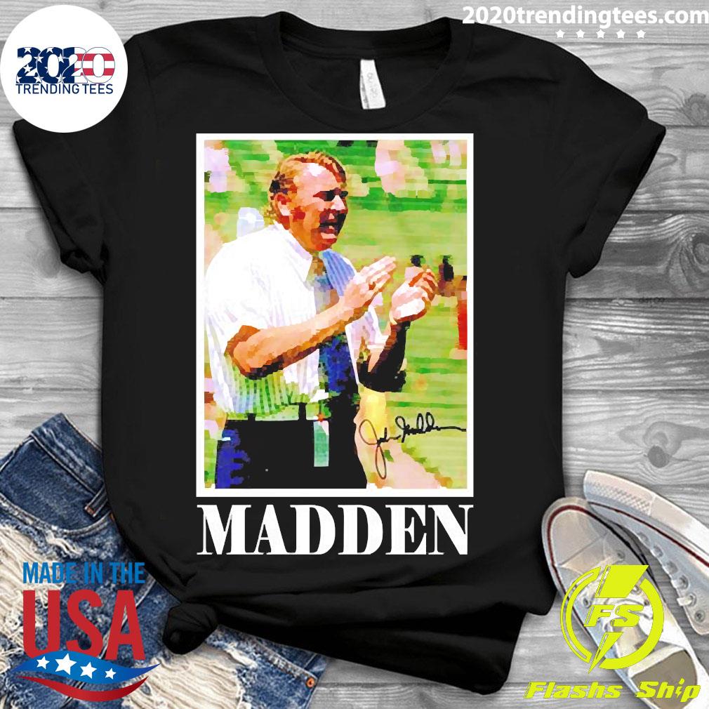Rip John Madden Signature - Adult & Kids T-Shirts, Sweatshirts & Hoodies apparel design preview 3