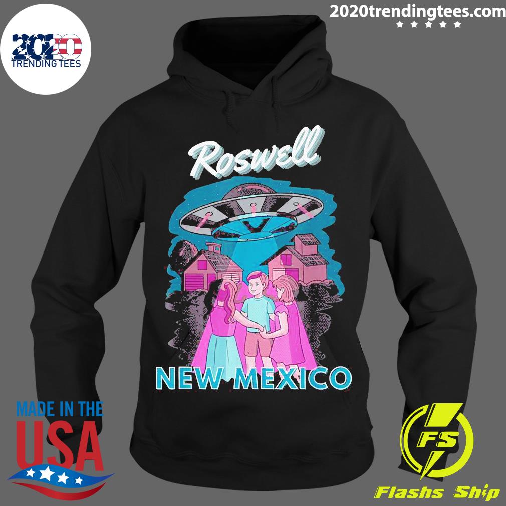Roswell New Mexico UFO Abduction Flying Saucer Aliens - Adult & Kids T-Shirts, Sweatshirts & Hoodies apparel design preview 2