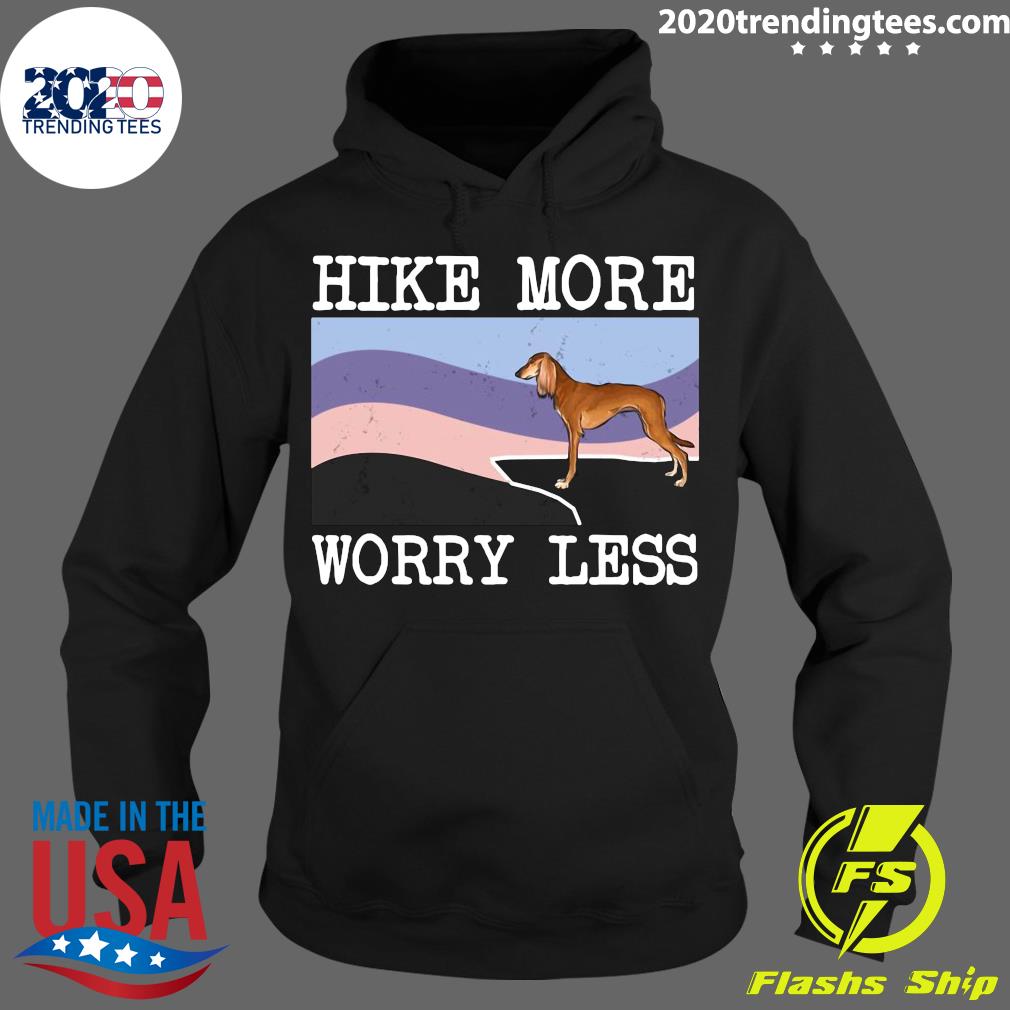 Saluki Hike More Worry Less Hiking - Adult & Kids T-Shirts, Sweatshirts & Hoodies apparel design preview 2