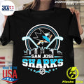 San Jose Sharks City Skyline Logo - Adult & Kids T-Shirts, Sweatshirts & Hoodies apparel design preview 1