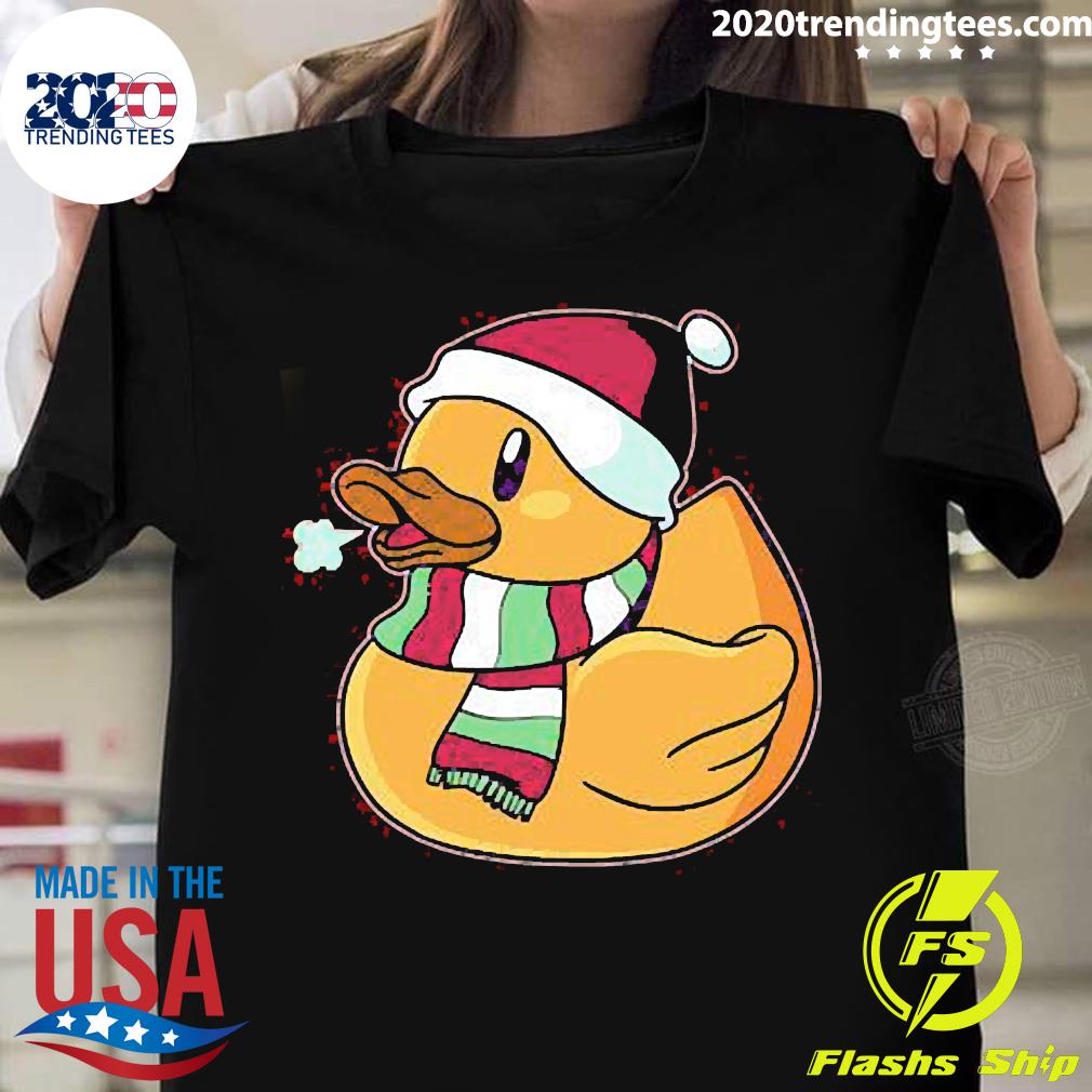 Santa Duck Xmas - Adult & Kids T-Shirts, Sweatshirts & Hoodies apparel design preview 1
