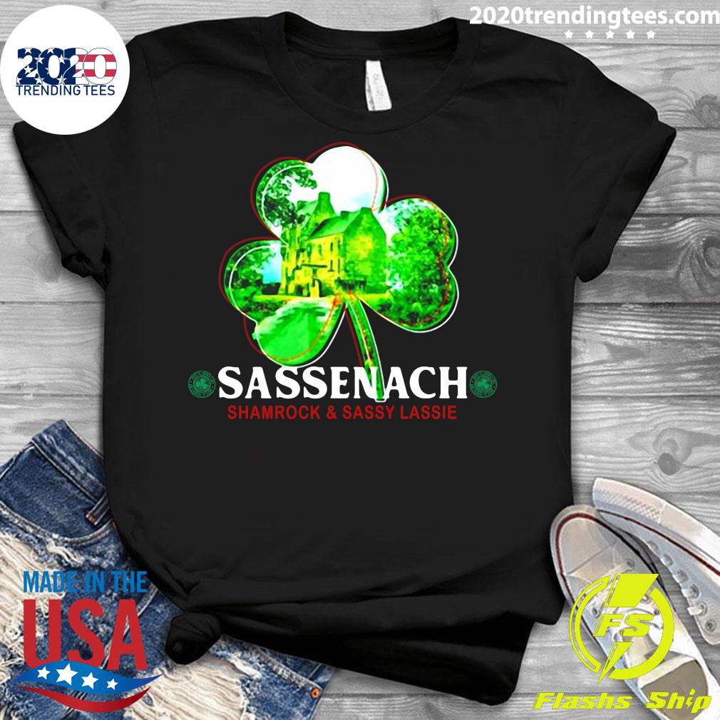 Sassenach Shamrock And Sassy Lassie St. Patricks Day - Adult & Kids T-Shirts, Sweatshirts & Hoodies apparel design preview 3