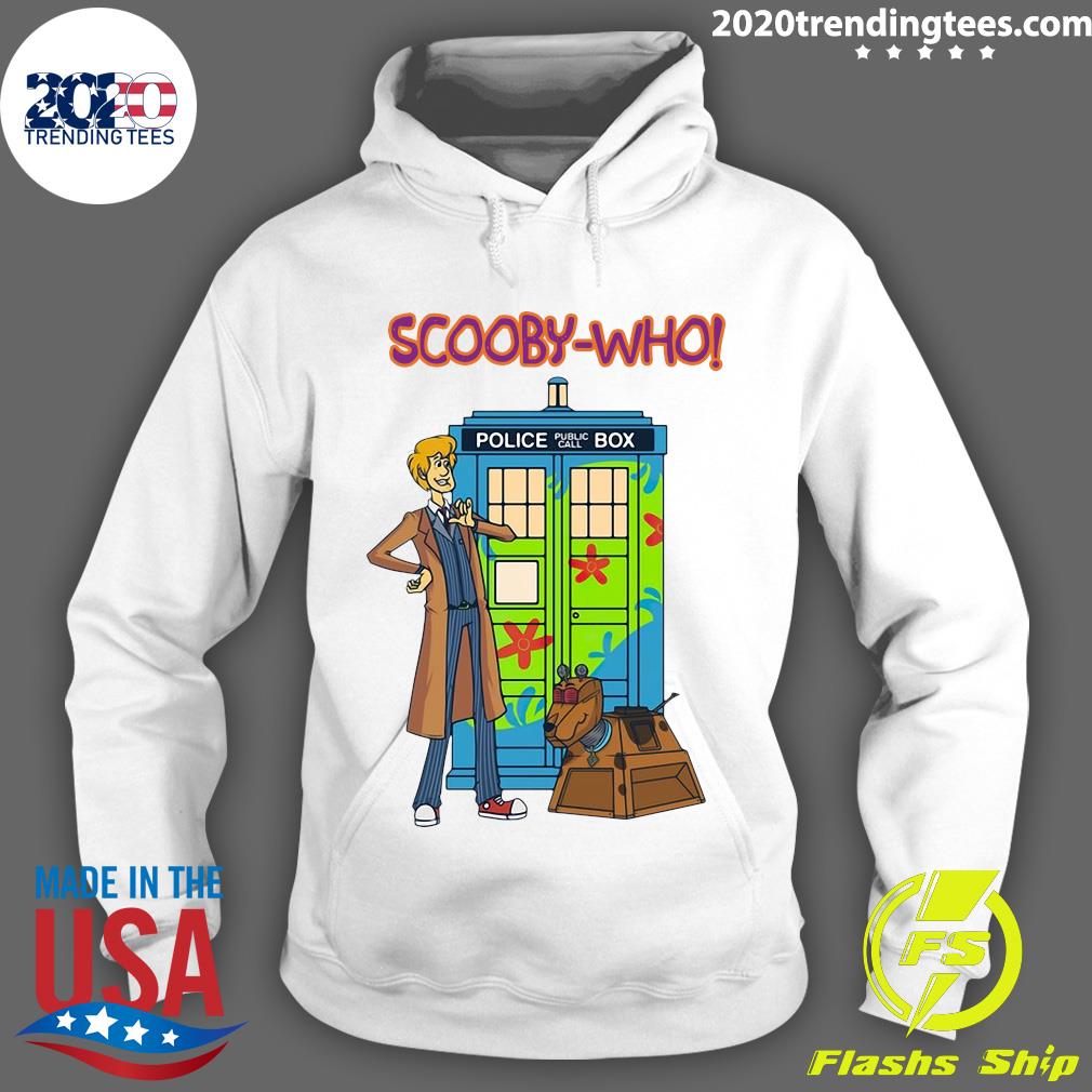 Scooby Who Police Box - Adult & Kids T-Shirts, Sweatshirts & Hoodies apparel design preview 2