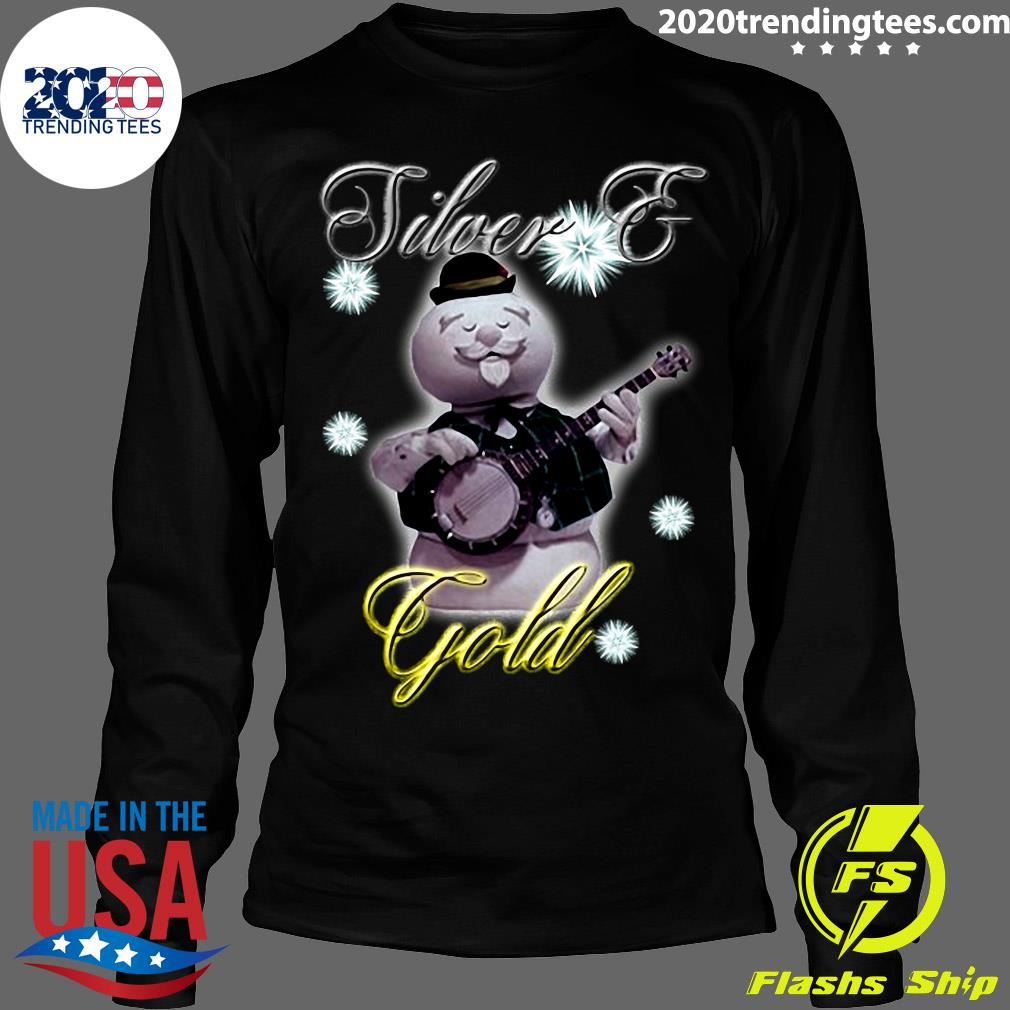 Silver Gold Essential Sam The Snowman - Adult & Kids T-Shirts, Sweatshirts & Hoodies apparel design preview 4