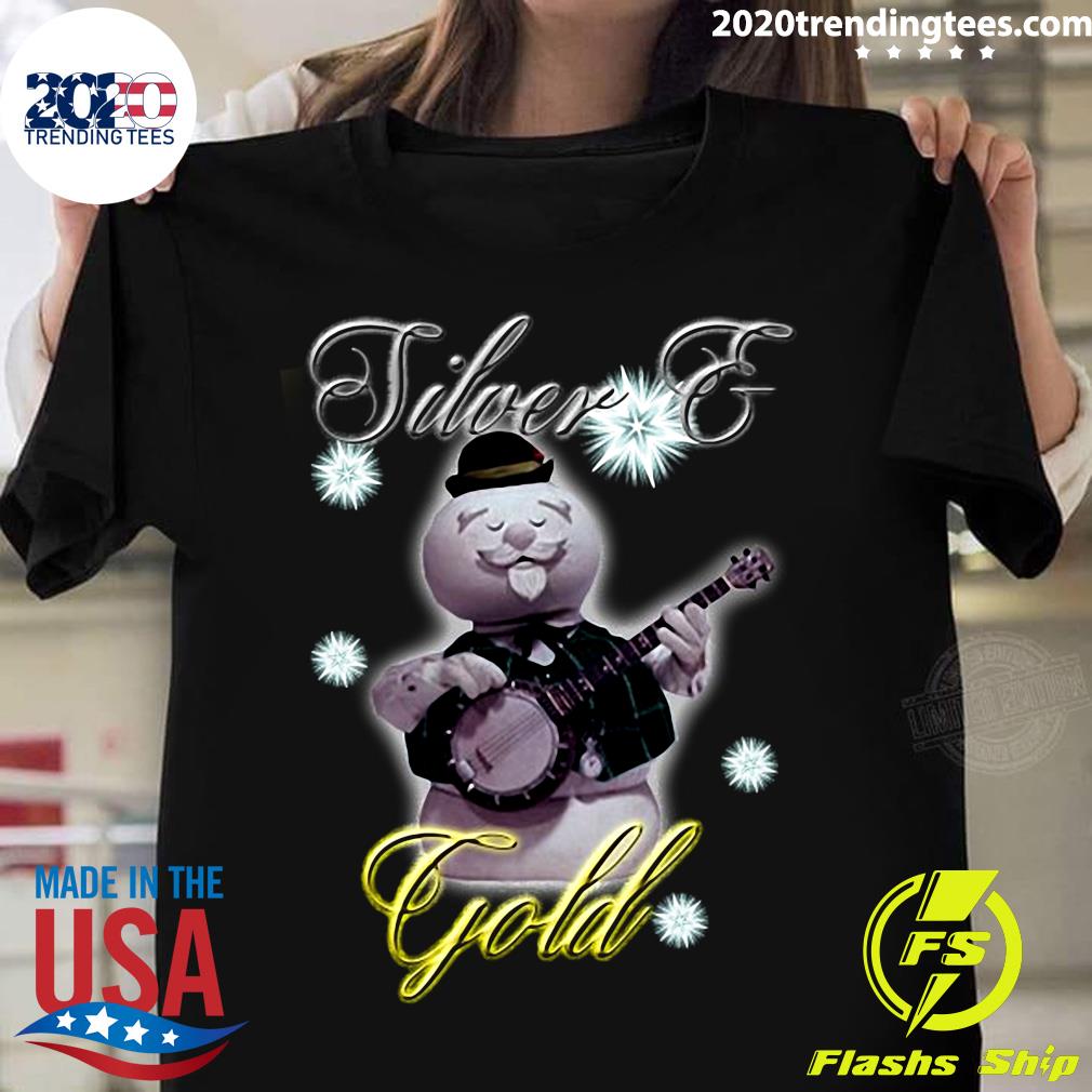 Silver Gold Essential Sam The Snowman - Adult & Kids T-Shirts, Sweatshirts & Hoodies apparel design preview 1