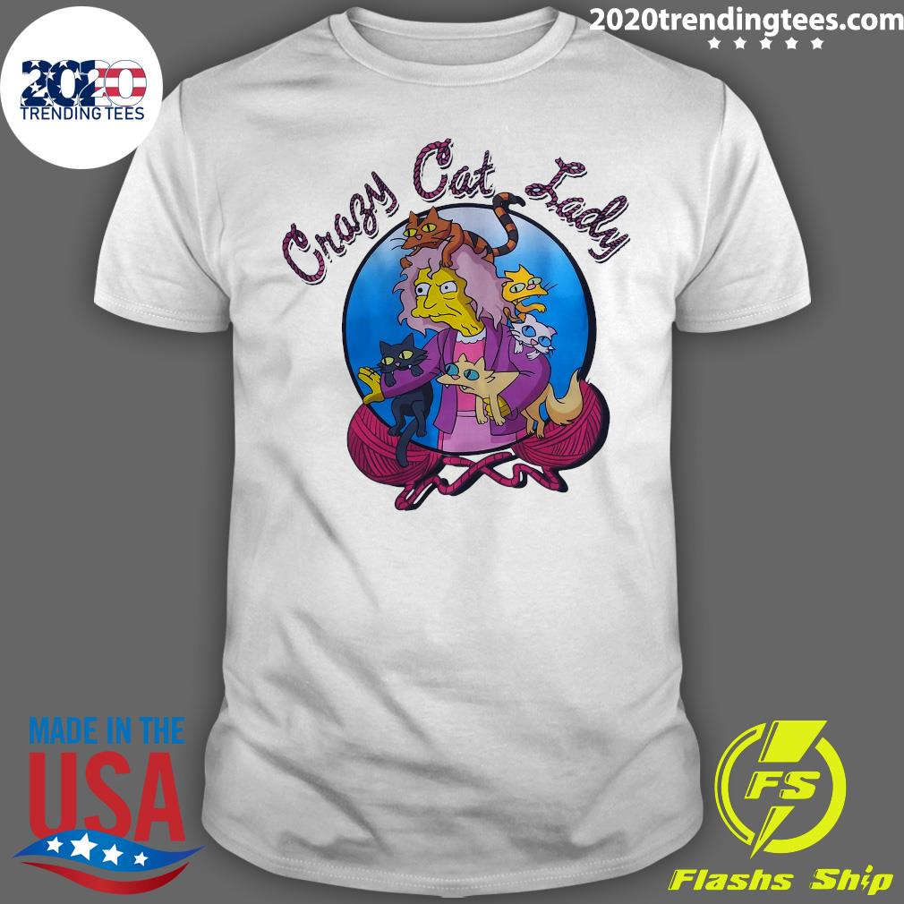 Simpsons Crazy Cat Lady - Adult & Kids T-Shirts, Sweatshirts & Hoodies apparel design preview 1