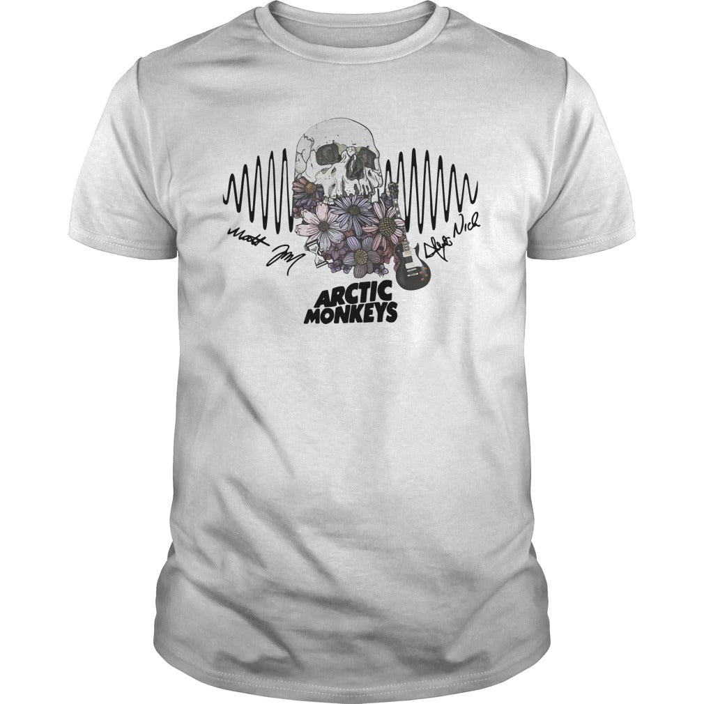 Skull Flower Arctic Monkeys - Adult & Kids T-Shirts, Sweatshirts & Hoodies apparel design preview 1
