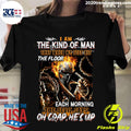 Skull I Am The Kind Of Man That When My Feet Hit - Adult & Kids T-Shirts, Sweatshirts & Hoodies apparel design preview 1