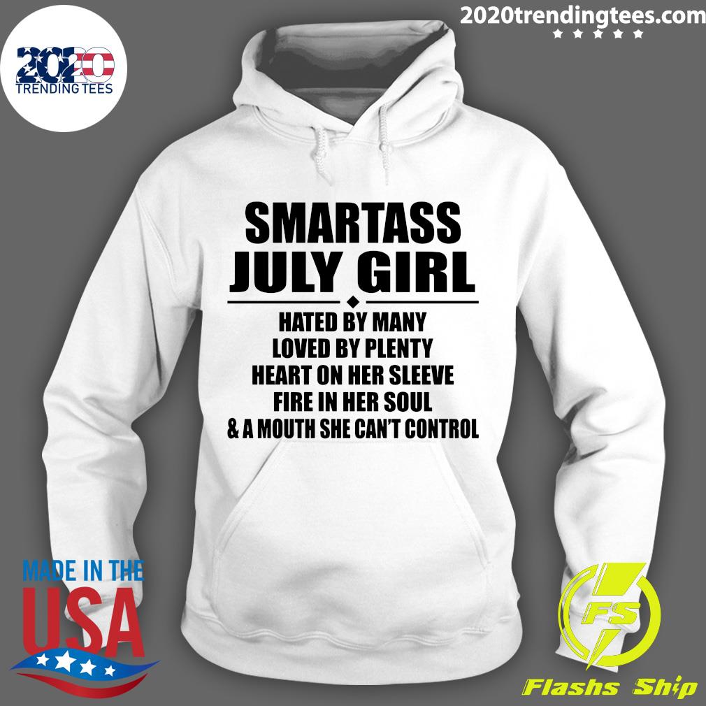 Smartass July Girl Hated By Many Loved Plenty Heart - Adult & Kids T-Shirts, Sweatshirts & Hoodies apparel design preview 2