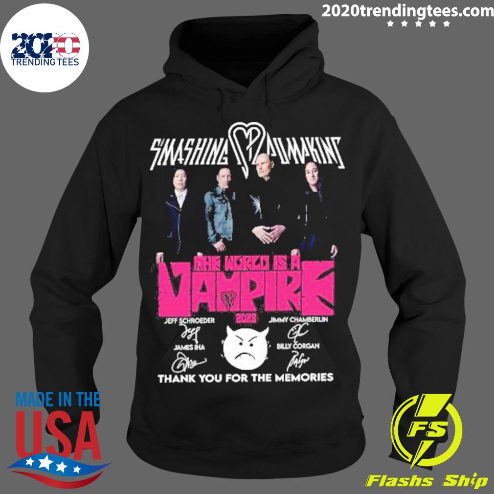 Smashing Pumpkins The World Is A Vampire 2023 Thank - Adult & Kids T-Shirts, Sweatshirts & Hoodies apparel design preview 2