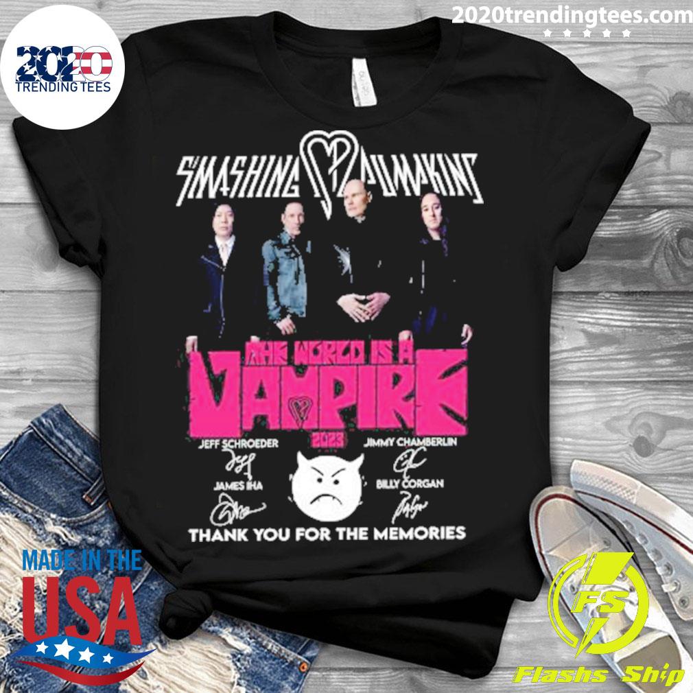 Smashing Pumpkins The World Is A Vampire 2023 Thank - Adult & Kids T-Shirts, Sweatshirts & Hoodies apparel design preview 3