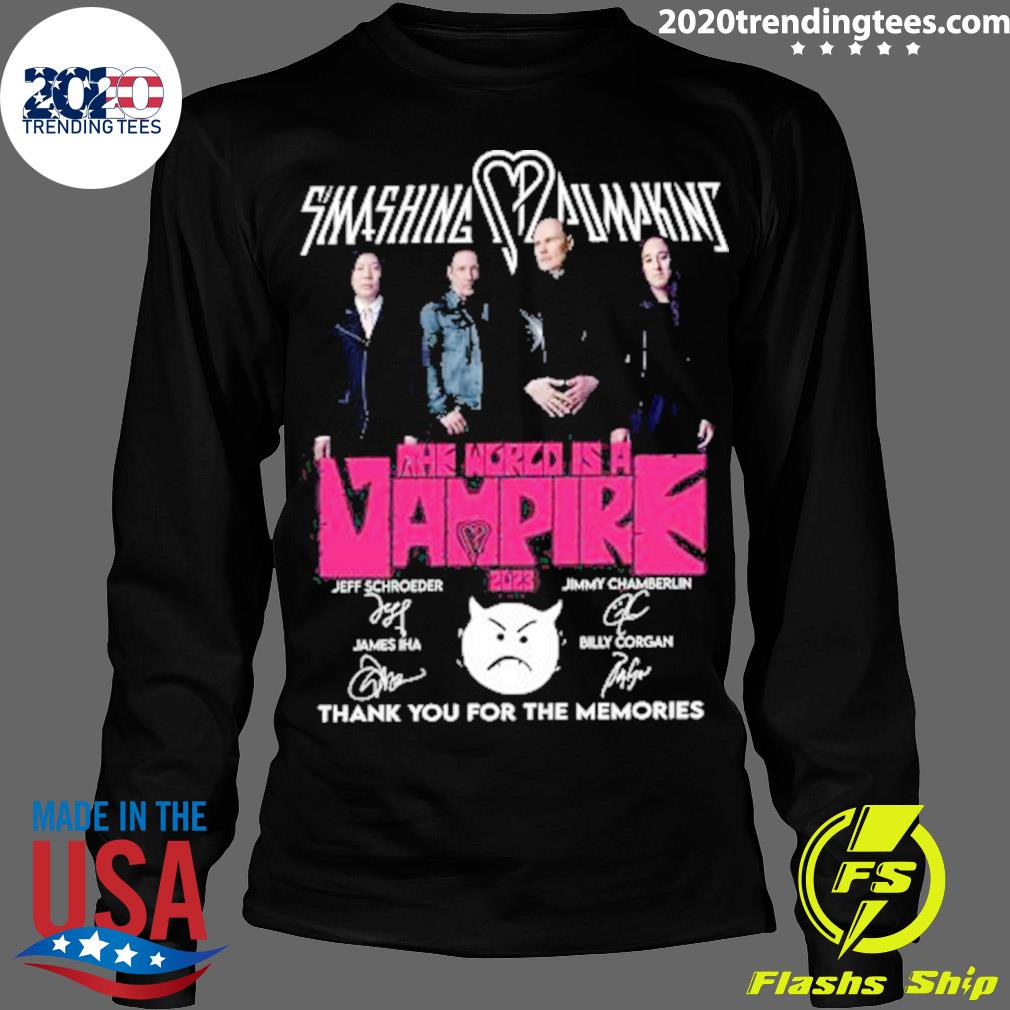 Smashing Pumpkins The World Is A Vampire 2023 Thank - Adult & Kids T-Shirts, Sweatshirts & Hoodies apparel design preview 4
