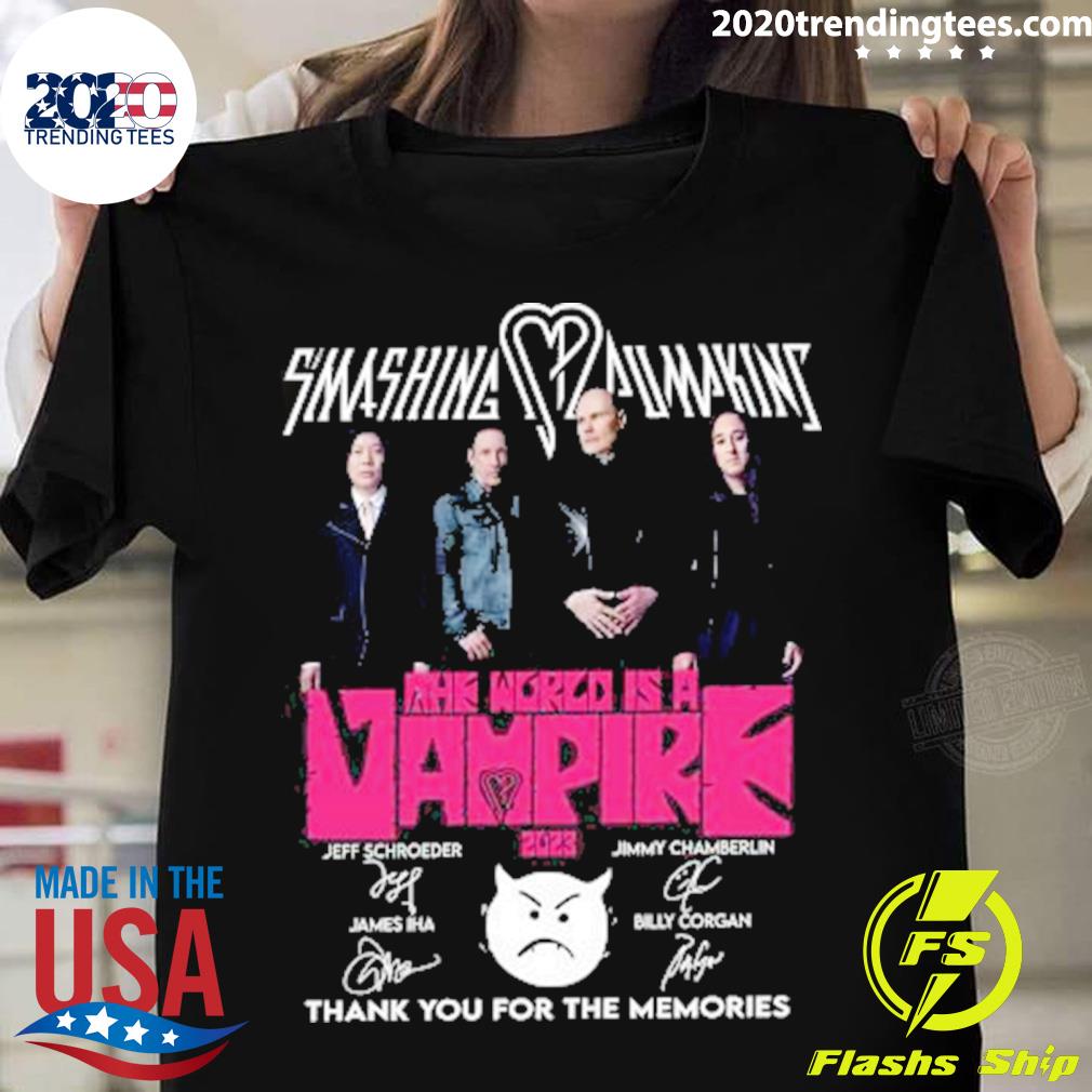 Smashing Pumpkins The World Is A Vampire 2023 Thank - Adult & Kids T-Shirts, Sweatshirts & Hoodies apparel design preview 1
