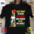Snoopy I Just Want To Read My Books And Ignore All Of - Adult & Kids T-Shirts, Sweatshirts & Hoodies apparel design preview 1