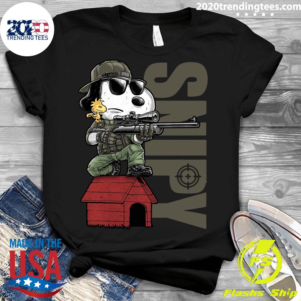Snoopy Sniper - Adult & Kids T-Shirts, Sweatshirts & Hoodies apparel design preview 3
