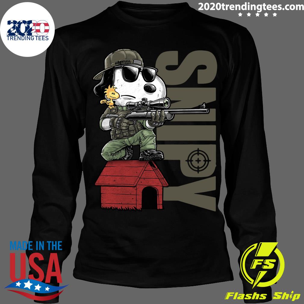 Snoopy Sniper - Adult & Kids T-Shirts, Sweatshirts & Hoodies apparel design preview 4
