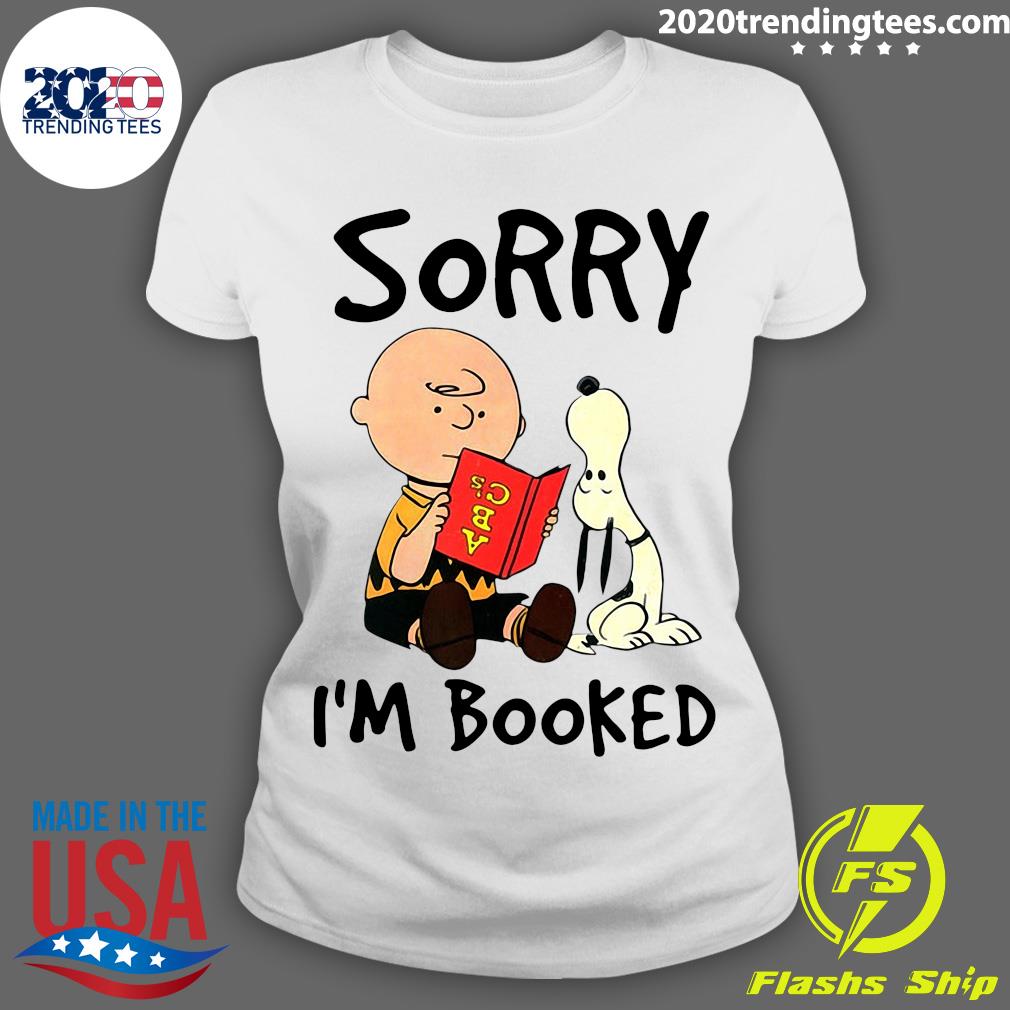 Snoopy Sorry I'm Booked - Adult & Kids T-Shirts, Sweatshirts & Hoodies apparel design preview 3